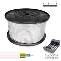EDM - Sediles Cable Tuyau électrique vv-k0.6/1kv White 3 x 1.5 mm 100 m --Brand ean : 8435734703828