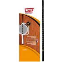 Wuto - Sega da traforo per legno 4/13cm 25tpi (Blister 12 unità)