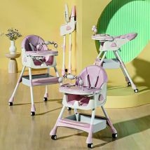 Tecnobike Shop - Seggiolone Pappa Wizy Pro 3 in 1 da 0 - 36 Mesi Evolutivo con Chiusura Salvaspazio-Rosa