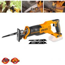 Seghetto a gattuccio a batteria 20 v e 2 lame Solo corpo Ingco CRSLI1152