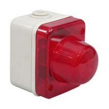 Segnalatore statico a parete rosso - MM.64X60X80H. (1580.R)