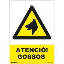 Normaluz - Segnale di attenzione pvc giallo 21x30cm Gossos 0.7mm