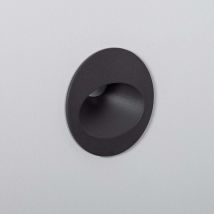 Segnapasso Esterni led 3W Incasso Parete Circolare Grigio Coney Bianco Naturale 4000K