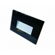 Segnapasso led 4W incasso scatola 503 6400K 3000K 4000K IP65 cornice vetro asimmetrico bianco nero Bianco Naturale - asimmetrico nero