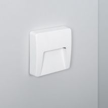 Segnapasso led per Esterno 3W da Superficie Parete Quadrato Bianco Dag Bianco Naturale 4000K