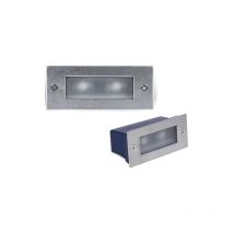 Segnapasso led rettangolare 2w180 lm luce calda 3000K Xc-C9026 luce calda