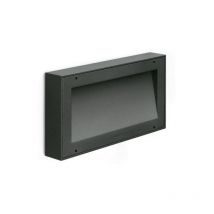 Luce segnapasso led Lombardo koi 220, 9w, 1300 lumen, colore luce bianco naturale 4000k, colore scocca grigio antracite, lom ll121010n