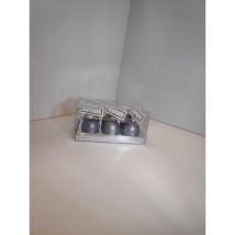 Star – Segnaposto natalizio in vetro grigio – 6 pezzi – Materiale: Vetro, Colore: Grigio
