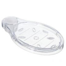 ZVD - Seifenbox aus Kunststoff – transparenter Duschseifenhalter, Aufbewahrungshalter, 1 Stück, 22 mm