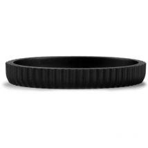 Seifenschale aus mattschwarzem Harz 13,5x9x2cm Andrea House