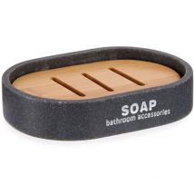 Seifenschale mit Bambusabtropfgestell