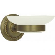 Seifenschale Glas Halter Antik Braun Retro Milchglas Seife Wandmontage Seifenhalter Seifenablage Schlage Ablage Nostalgie