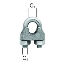 Seilklemme bis 4 mm rf (V2A) 2 St. - Vormann