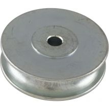 Seilrolle ø 50 mm breites Modell mit Gleitlager (Flaschenzug) für Seil ø 10 mm