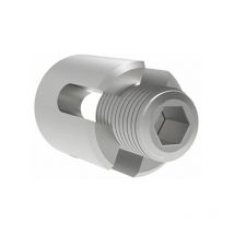 Seilspanner/Kreuzklemme für Drahtseile 4mm,Edelstahl geschliffen AISI316 - Economy