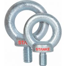 5x Boulon è èil mâle galvanisé M8, anneau de levage è épaulement è tige 8 mm - Seilwerk Stanke