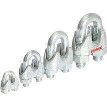Seilwerk Stanke - 25x Serre-Câble è Étrier Zingué Taille 3 Connecteur Galvanisé pour Câble d'Acier 3 mm