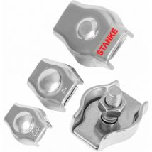 25x Simplex Klemme Größe 3 für 3 mm Drahtseile Seilklemme Verzinkt Stahlseil - Seilwerk Stanke