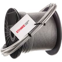 Edelstahl Drahtseil für Sonnensegel pvc Edelstahlseil 3,5mm 7x7 inox Drahtseil ummantelt, 20m - Seilwerk Stanke