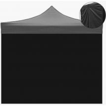 3 x 2 m große, schwarze, wasserdichte Ersatz-Seitenplane für faltbaren Pavillon