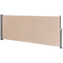 Seitenmarkise Mulhacén 100x300 cm Sandfarben Sichtschutz Pro.tec