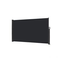 Naizy - Seitenmarkise Zertifiziert Sichtschutz Windschutz mit Aus Polyester und Alu Metall Ständer für Balkon Terrasse Garten - 180x300cm, Anthrazit