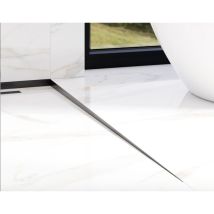 Profil Lkp Duschbodenfliesen Rechts Geneigt - Schwarz Matt - 1000 X 11 Mm