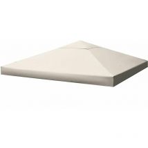 Canop ̈e pour Tonnelles/pavillon de Jardin 2.96 x 2.96 m, Cr ̈ ̈me