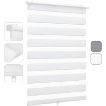 Sekey - Doppelrollo Duo Rollo Schnurlos Klemmfix ohne Bohren Rollo Faltrollo, ohne Bohren Klemmträger, ohne Kettenzug, sicherer für das Kinderzimmer