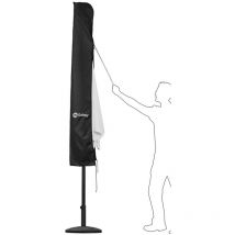 Sekey - Couverture de parasol Housse de protection noire Housse de parasol étanche, xxl jusqu'à 350cm Parasol
