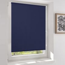 Verdunklungsrollo ohne Bohren Klemmfix Doppelseitig gleichfarbig Freihängendes Seitenzugrollo effektiver Sonnenschutz und Sichtschutz Rollo