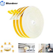 Selbstklebende Fenster- und Türdichtung, 3 Rollen, 2000 mm x 30 mm x 10 m, Schalldämmstreifen, Dichtung, Anti-Kälte-Gummi, vielseitig einsetzbar,