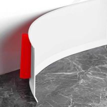 Selbstklebende, Flexible Sockelleiste, 300 Cm X 10 Cm, Weiß, Pvc-kleber, Selbstklebende Sockelleiste Für Küche Und Bad, Selbstklebende Dekorleiste
