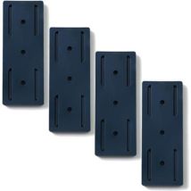 Selbstklebende Schreibtisch-steckdosenleiste, Überspannungsschutz Für Kabelmanagement Ohne Bohren (4er-pack, Blau)