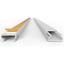 Selbstklebe-schutzschlauch 20x10mm 2 meter weiß - 60802 - Electraline