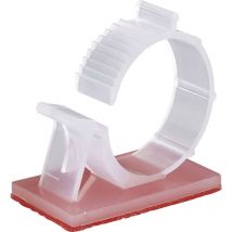 Tru Components - WCN-25TT Befestigungssockel selbstklebend 1386623 Bündel-Ø-Bereich 23 bis 28 mm Nat