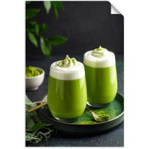 Selbstklebendes Poster – Wandsticker Matcha Latte 100x150 cm – Mat 380 g/m² – kratzfest, schmutzabweisend, feuchtigkeitsbeständig