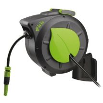 Gartenschlauch-Aufroller – selbstabreichend – 20 m Ecogreen – schockfester Kunststoff – automatisches Rückspulsystem