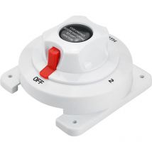 Jeffergarden Sélecteur de batterie de bateau 12-36 V BOTH/Off interrupteur de sélection d'isolateur de batterie double pour bateau/RV/caravane/Y