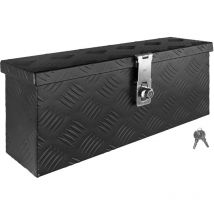Sélection Boîte à Timon Noir Boîte à outils Caisse de camion Boîte en Aluminium Box de remorque avec couvercle Verrouillable Boîte de Transport