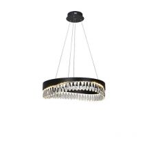 Schuller Selene Plafoniera a Sospensione Cilindrica Nero Opaco 3000K