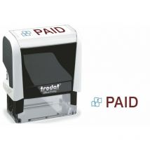 Trodat - Office Printy 4912 Self Inking Word Stamp paid 46x18mm Blue/Red In