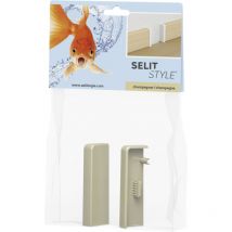 Style Endkappen champagner Höhe 50 mm 2 Stück Clips & Ecken - Selit