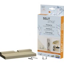 SelitStyle Montageset ausreichend für ca. 10 m Sockelleisten Clips & Ecken