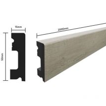 Style Sockelleiste Fbl50 Eiche Elegant 2000 X 50 X 15 Mm Wasserfest - Selit