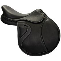 Sella da salto Henri De Rivel doppiata Evolution con nocche di ricambio: 17', marrone