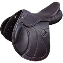 Sella da salto Henri De Rivel modello Galia doppiato in cuoio : 16,5', marrone