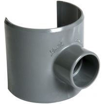 Nicoll - Selle de branchement Ø80x32 pvc gris - USL873