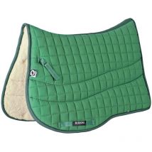 Rouge - Selle de trekking rectangulaire matelassée en coton avec doublure en pure laine