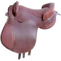 Marron - Selle complète Cuir Potrera avec traitement complet